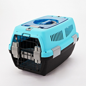 Luxury Plastic Fashion Airline Approved Pet Transport Box Cat Cage Dog Travel Carrier plastic pet carrier