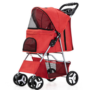 New model portable large dog stroller twin pet gear travel lite pet stroller