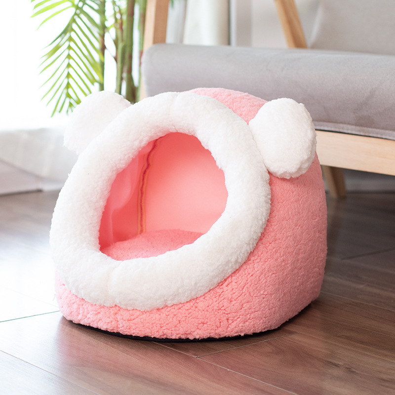 Wholesale Warm Cat Bed House with Ball Toys Pet Bed for Cats and Dogs Pet Supplies