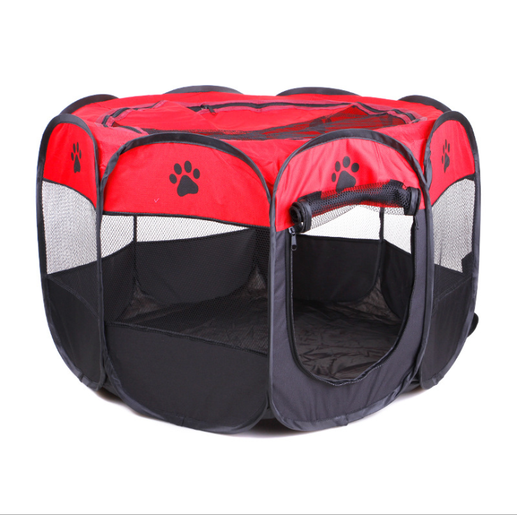 New Portable Soft Foldable Pens Fence Oxford 8 Panel Exercise Pop Up Puppy Dog Kennel Cat Cage Tent Pet Playpen cat house