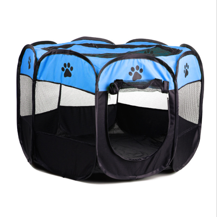 Portable Soft Foldable Fence Oxford 8 Panel Exercise Pop Up Puppy Dog Kennel Cat Cage Tent Pet tent cat house