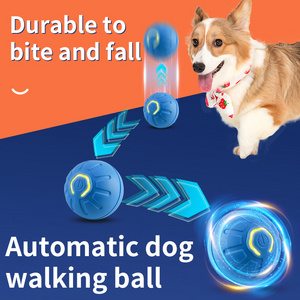 Wholesale Pet Smart Gravity Jumping Ball Interactive Dog Toy Blue Orange Color Automatic Rolling Ball Electric Cat Toys