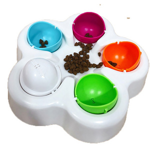 New Design 360 Degree Rotatable Pet IQ Training Dog Chasing Toy for Cat Puzzle Food Feeding Bowl Stocked