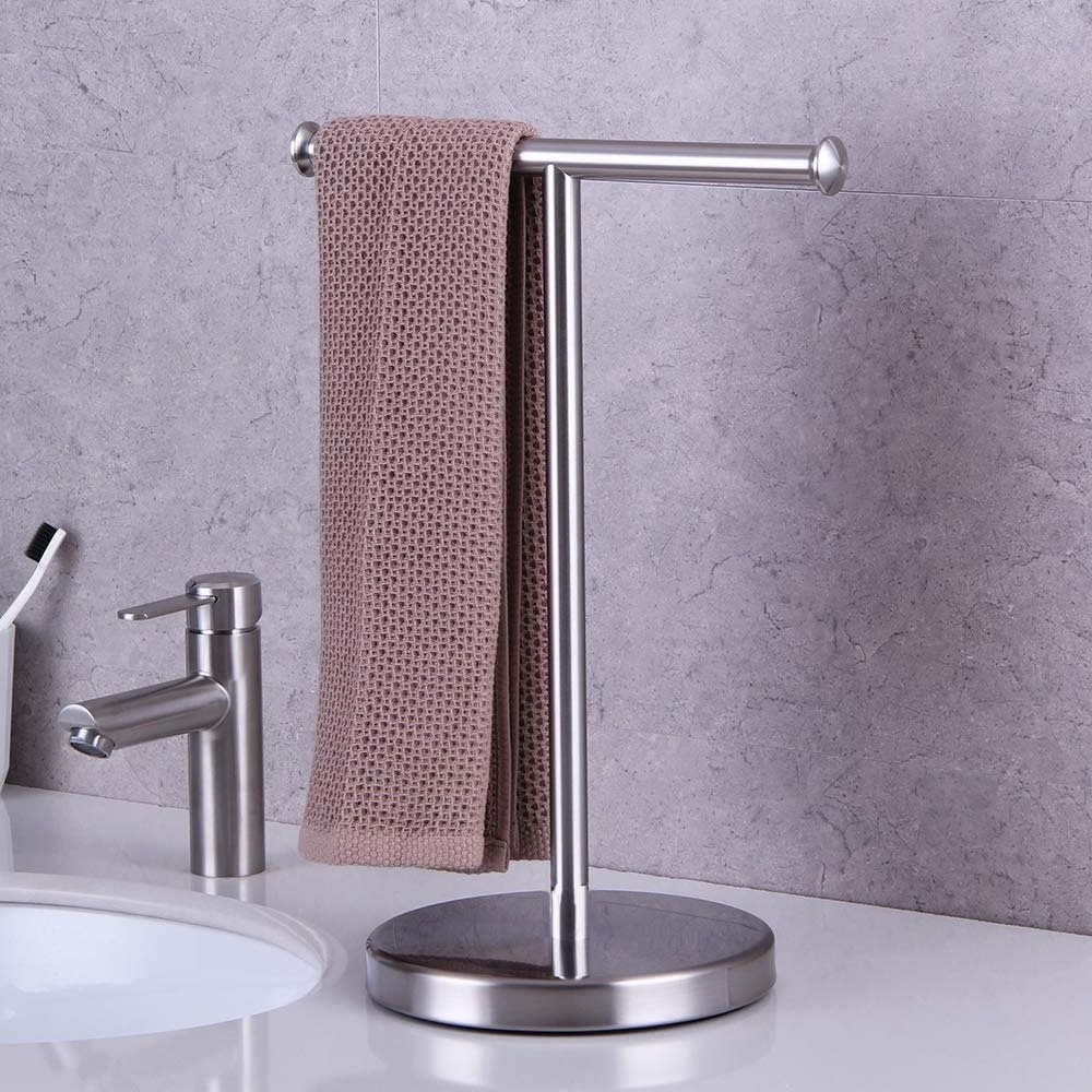 Stainless shower towel rack free standing towel rack Standing towel racks