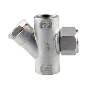 High Temperature 304 stainless steel Standard Trap Valves wire hot power Y type steam trap wire trap Thread Valves