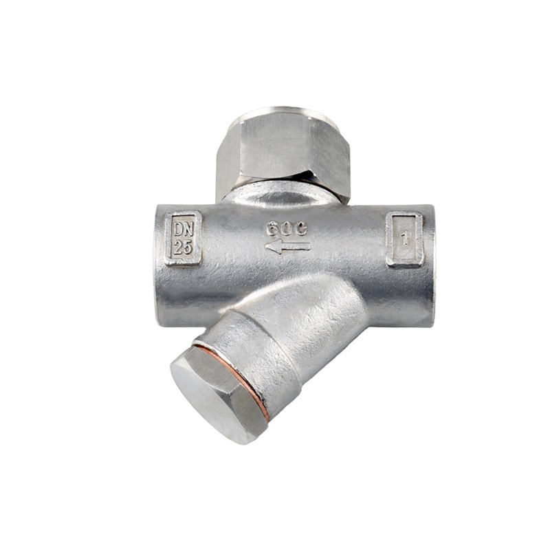 High Temperature 304 stainless steel Standard Trap Valves wire hot power Y type steam trap wire trap Thread Valves