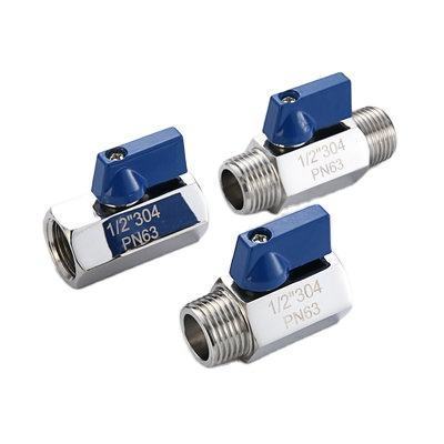 stainless steel mini ball valve 304/316 female thread external thread ball valve