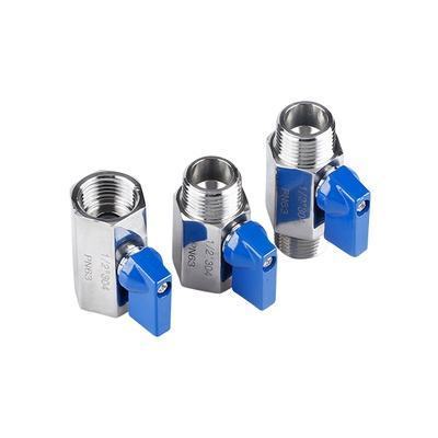 stainless steel mini ball valve 304/316 female thread external thread ball valve