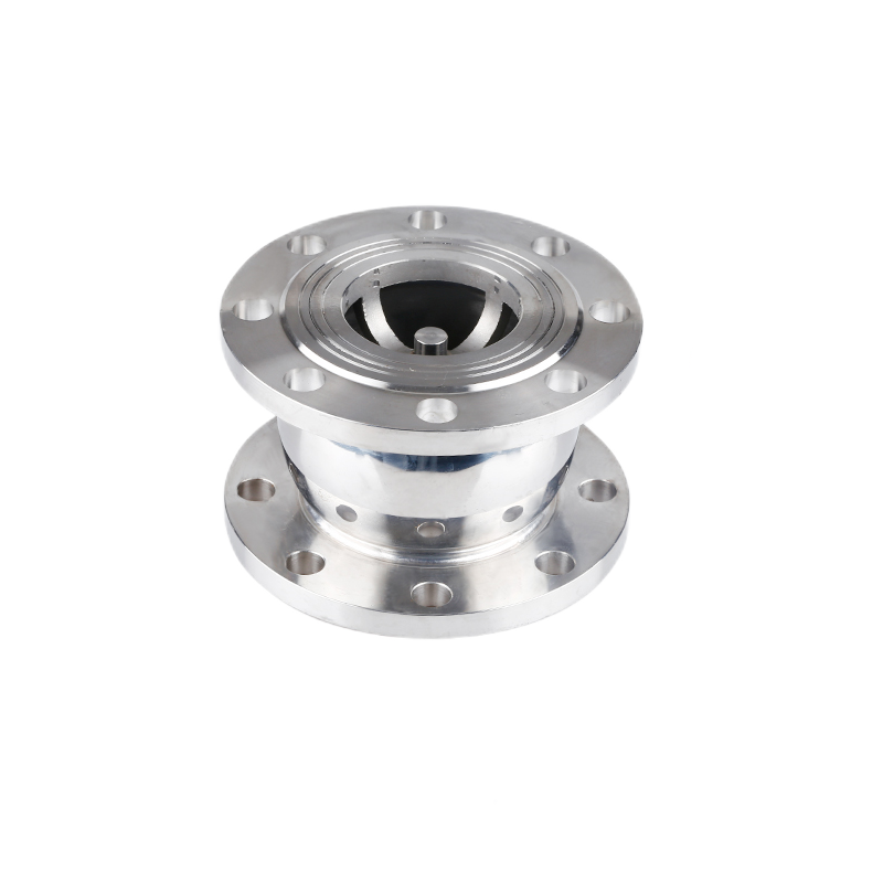 304 stainless steel spherical flange wafer hygienic check valve sanitary level silencing check valve vertical silent check valve