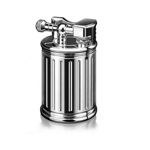 YB-031YIBAO D5*H9cm 250g metal zinc alloy table top flint gas refillable soft flame luxury big Cylindrical lighter