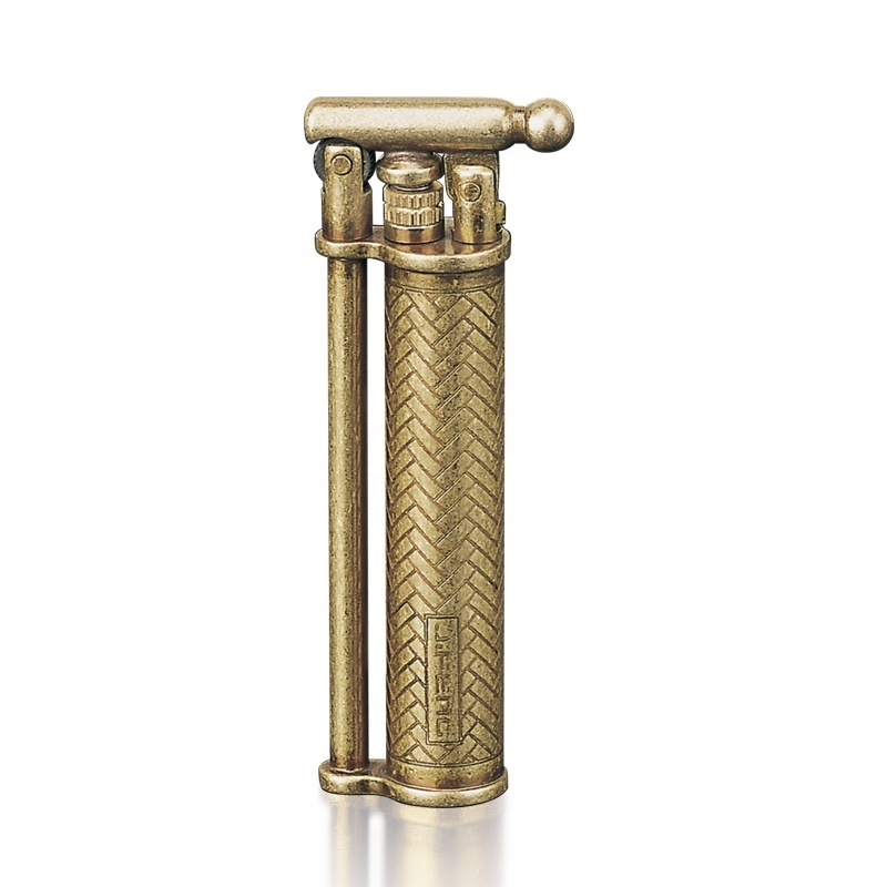 JF-025 JIFENG brass metal refillable gas flint lighter small