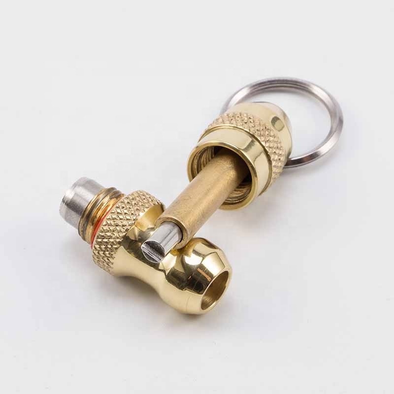 JIFENG K15 high quality smoking cigar accessories brass metal  lighter flame adjustment tool with cigar punch