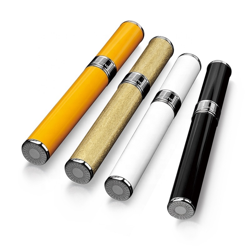 JIFENG JF-020 factory wholesale length 180mm diameter25mm silver black white golden metal custom cigar tube