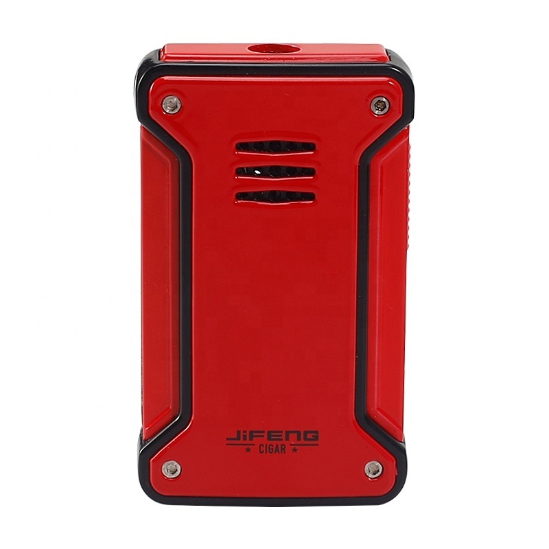 JF-092 JIFENG customized logo luxury automatic lock by 45 degree single jet flame blue white red butane gas refillable lighter