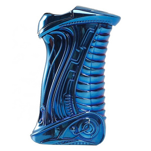 JF-108 JIFENG original boots design blue rainbow zinc alloy metal electronic gas jet flame cigar holder lighter