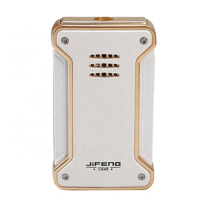 JF-092 JIFENG customized logo luxury automatic lock by 45 degree single jet flame blue white red butane gas refillable lighter