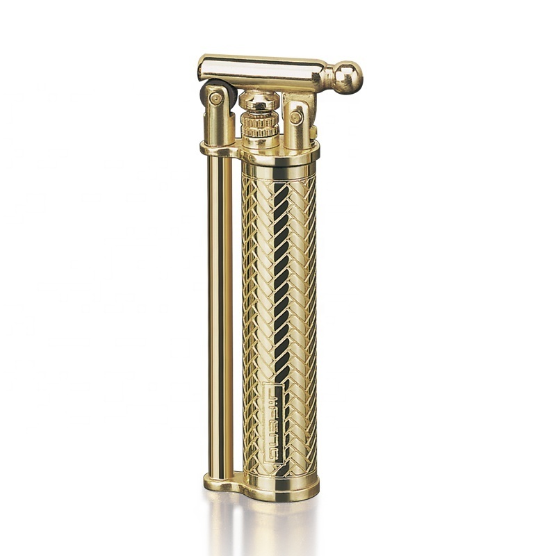 JF-025 JIFENG brass metal refillable gas flint lighter small