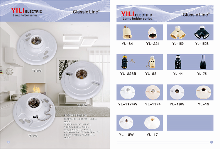 Home Plastic White Light Bulb Fitting Screw cUL Lamp Holder E26