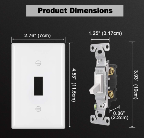 15A 120V-277V USA/Canada american single pole Toggle Light Switch,Toggle Switch, residential&commerical use