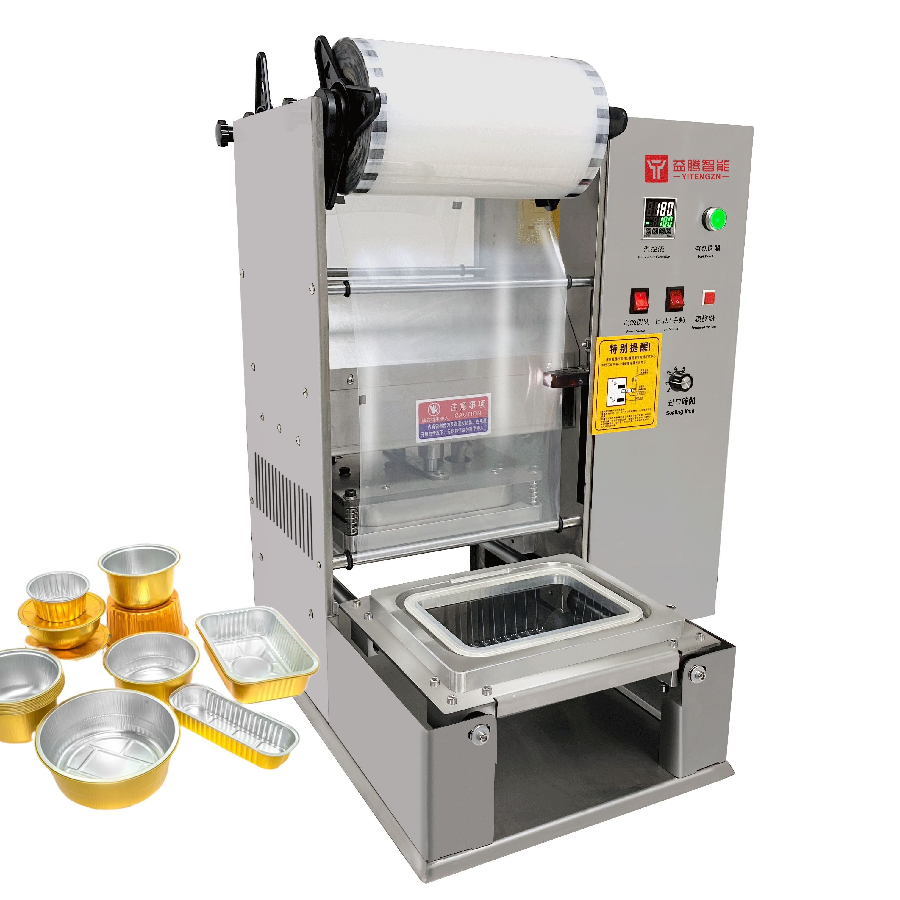 Automatic Map Disposable Tray Sealing/plastic Box Tray Sealer/ Tray Packing Machine With Modified