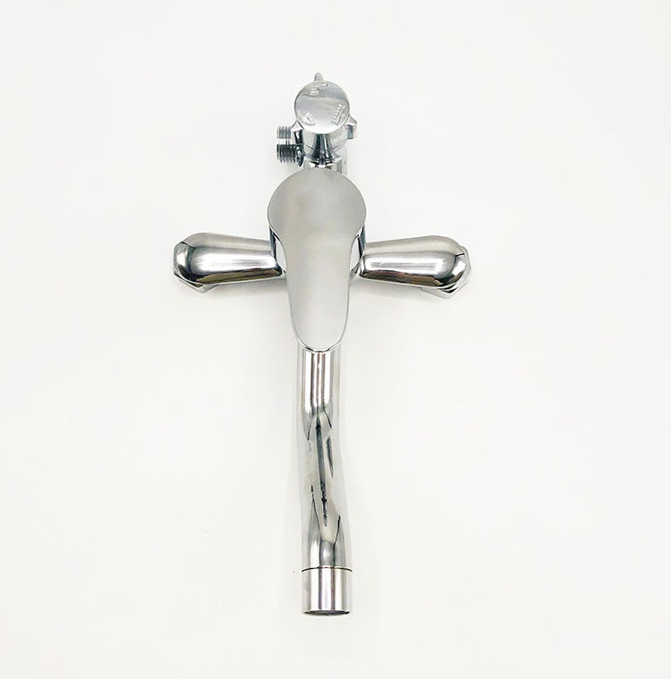 Manufacturer Copper Donald Duck Rain Shower Bathroom Plumbing Sanitary Ware Mixing Valve Hot and Cold Water Basin Faucet