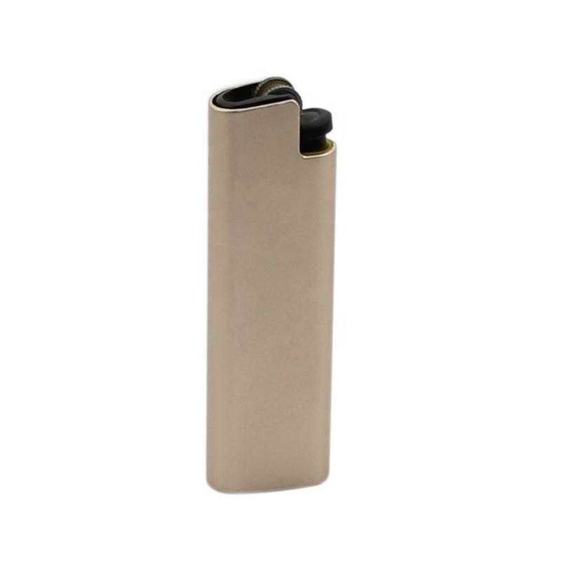 hot selling France plastic disposable Wholesale ED1 lighter small metal lighter set Mini compact retro lighter set