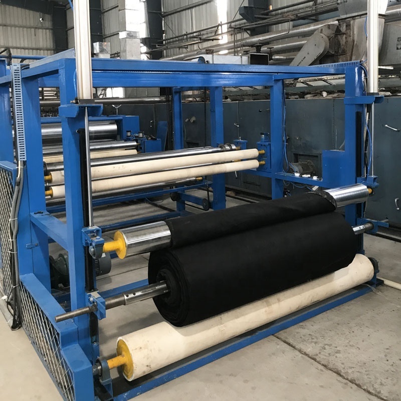 Nonwoven fabric roll winding machine cutting machine