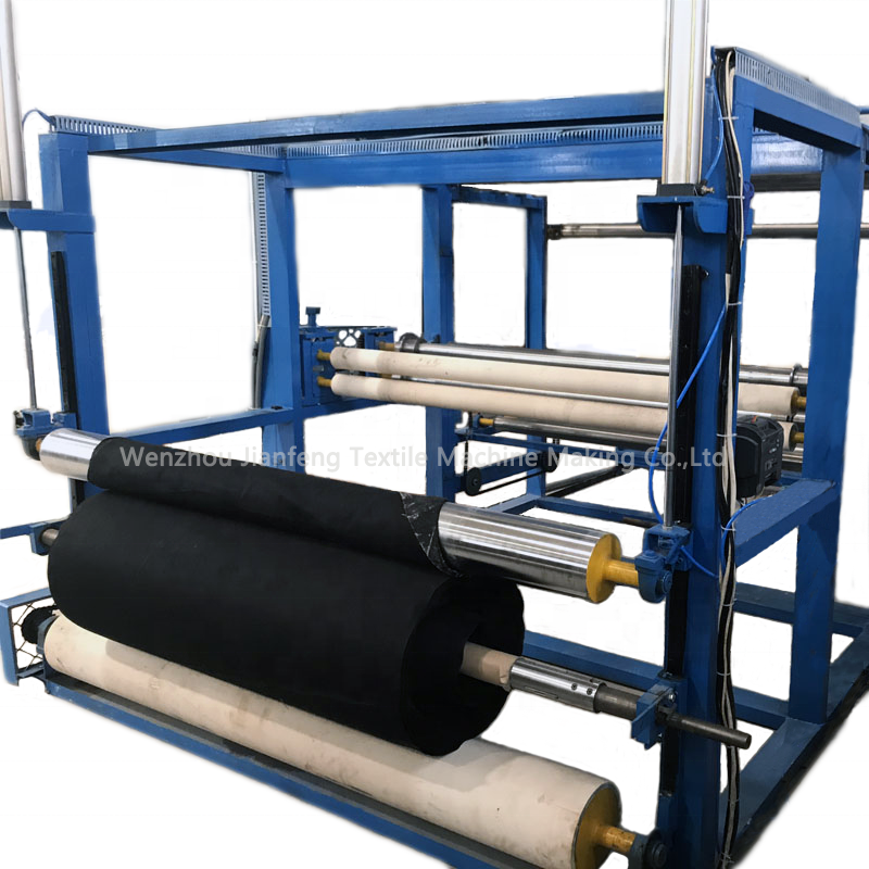 Nonwoven fabric roll winding machine cutting machine