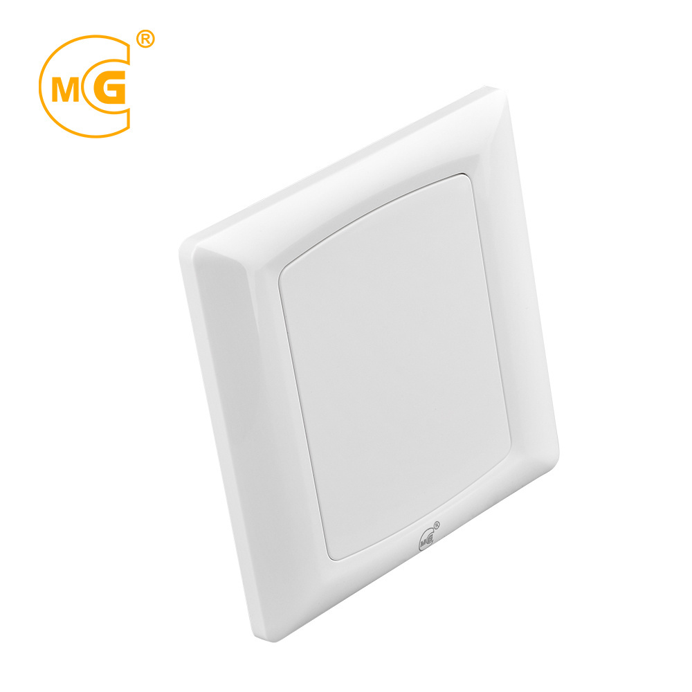 Plastic british 1 gang electric wall switch blank panel