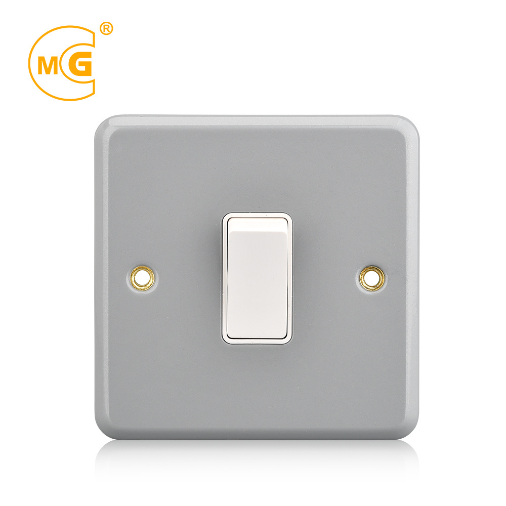 Durable industrial wall electric 1 gang metal clad light switch