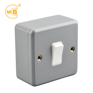 Durable industrial wall electric 1 gang metal clad light switch