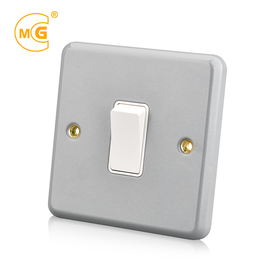 Durable industrial wall electric 1 gang metal clad light switch