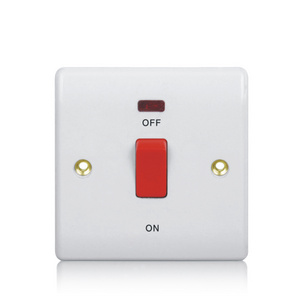 Kitchen types of 20amp DP electrical wall switches