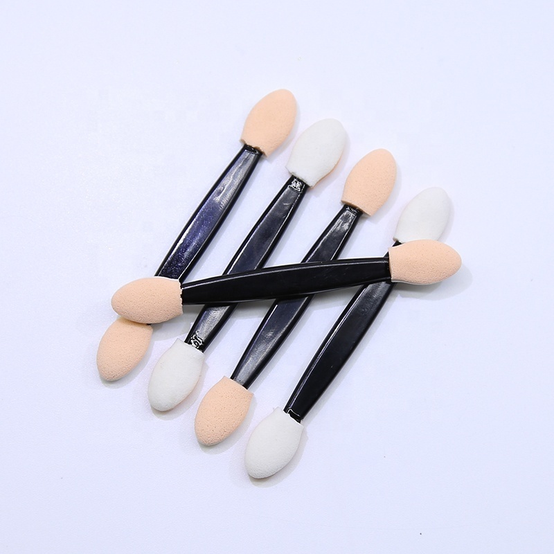 6.1cm Disposable Double-Head Eyeshadow Stick Sponge Head Aurora Powder Nail Polish Applicator