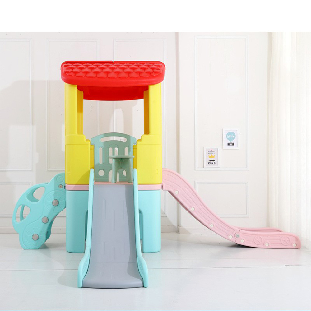 Top Selling Kids Indoor Play House Baby Playroom Playground Equipment Plastic Swing And Slides For Children Sliding Toys