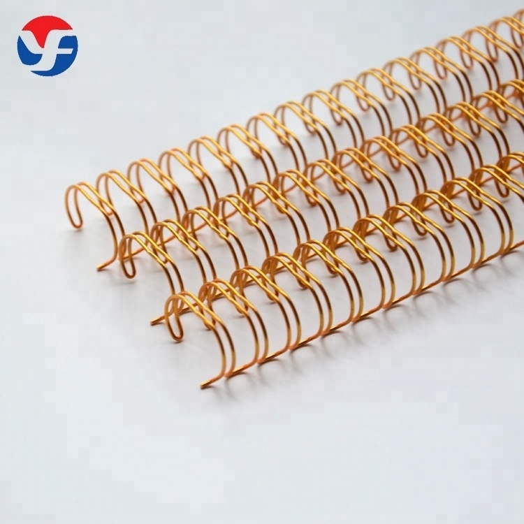 Double Loop Spiral Binding Wire Twin Ring Wire-O For Notebook Binding