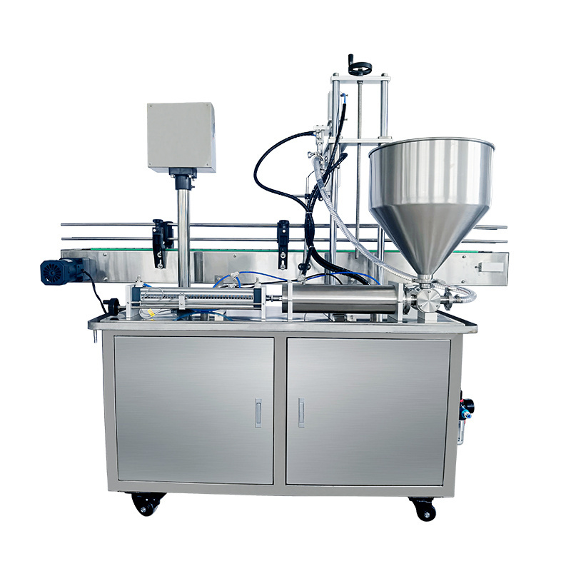 Full Automatic Single Nozzle Lotion Filling Machine,syrup Jam Butter Cooking Oil Engine Oil Paste Piston cup Filling Machine