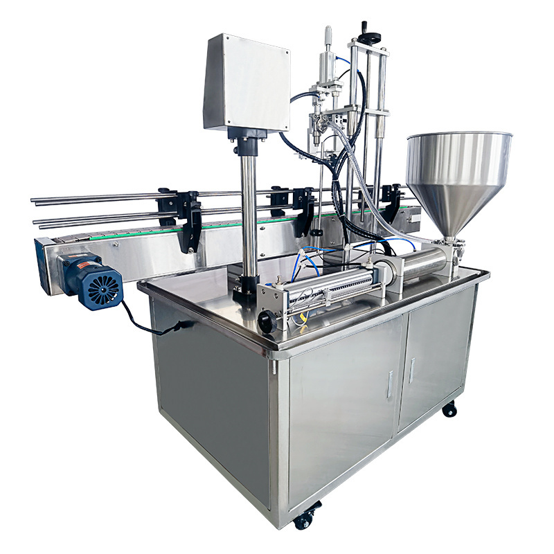 Full Automatic Single Nozzle Lotion Filling Machine,syrup Jam Butter Cooking Oil Engine Oil Paste Piston cup Filling Machine