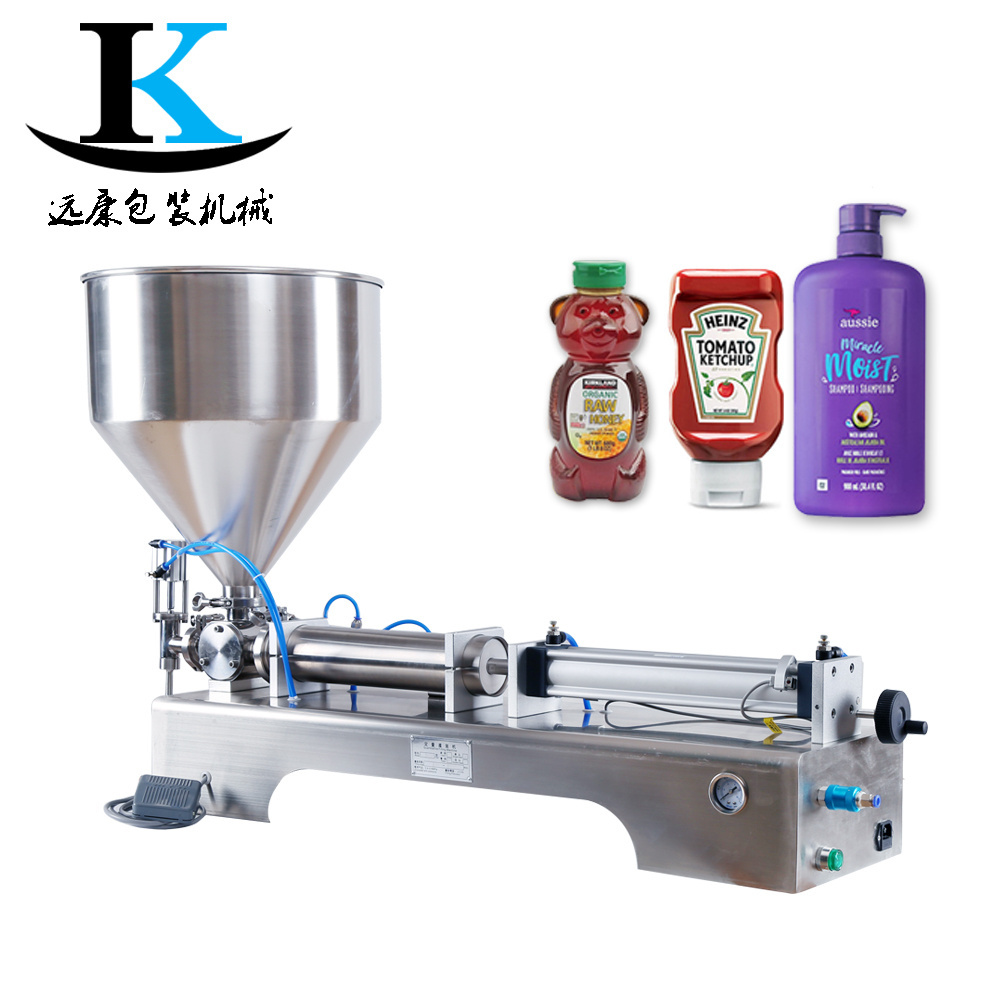 YK High quality Automatic manual  gel and honey filling machine,thick paste filling machines