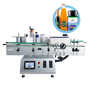 YK supplier Desktop Automatic Sticker round plastic glass Bottle Labeling  bottle Machine semi automatic for bottle