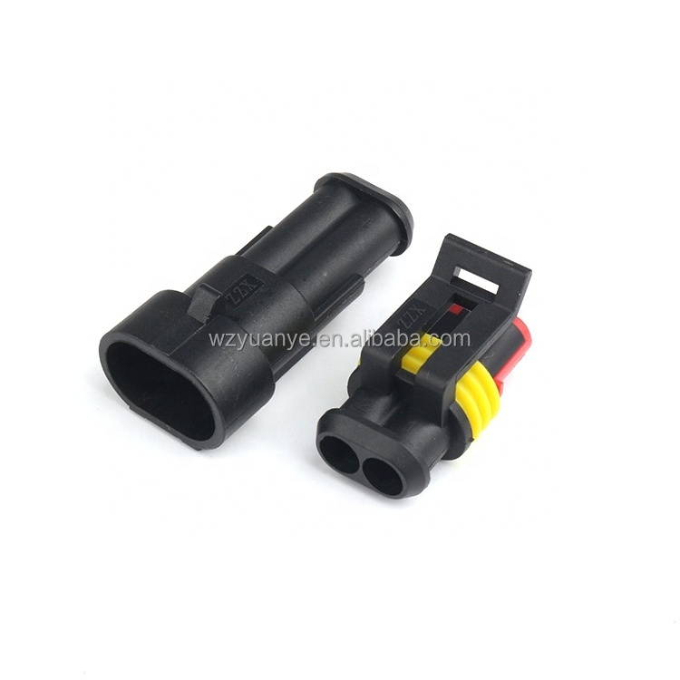 1.5 Series male/female 2pin pa66 connector 282104-1 282080-1