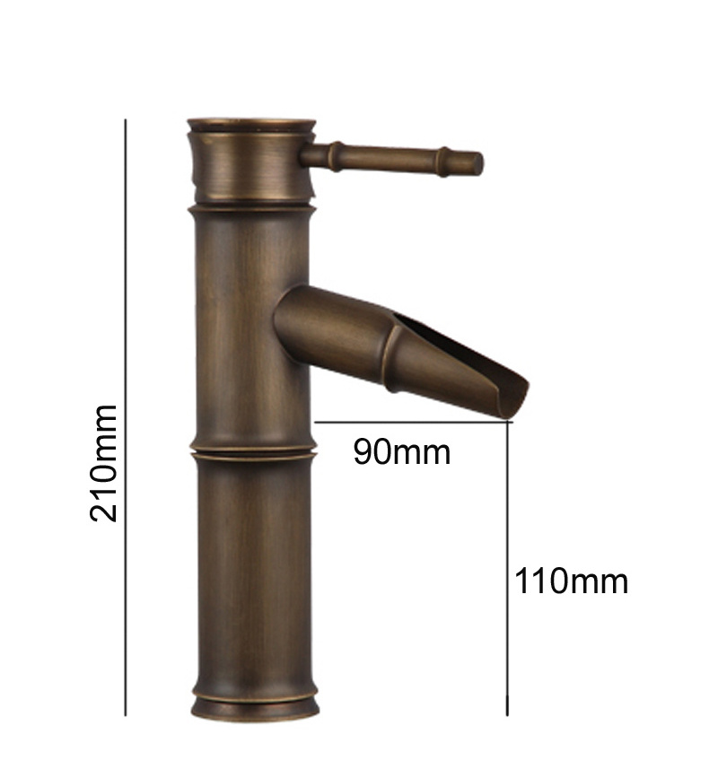 U1 Antique brass bamboo design oil rubbed bronze basin faucets