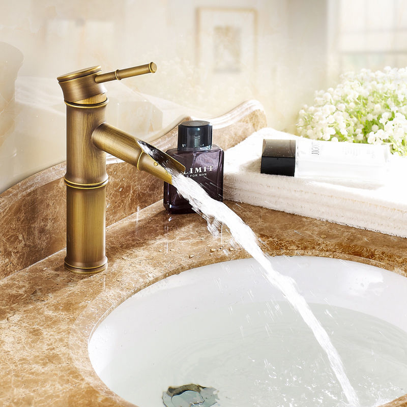 U1 Antique brass bamboo design oil rubbed bronze basin faucets