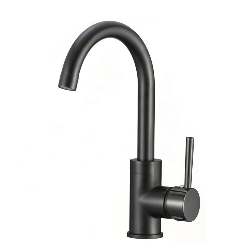 High quality colorful brass tap kitchen sink mixer faucets (H5_black)