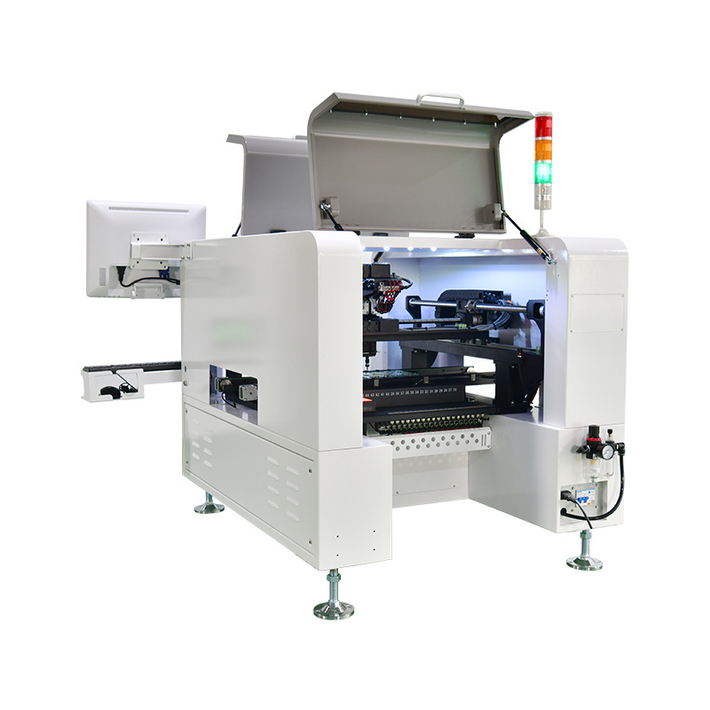 Integrated Circuit Making SMD Machine SMT550 Electronic Components Pick and Place Machine with 4heads and 50feeders