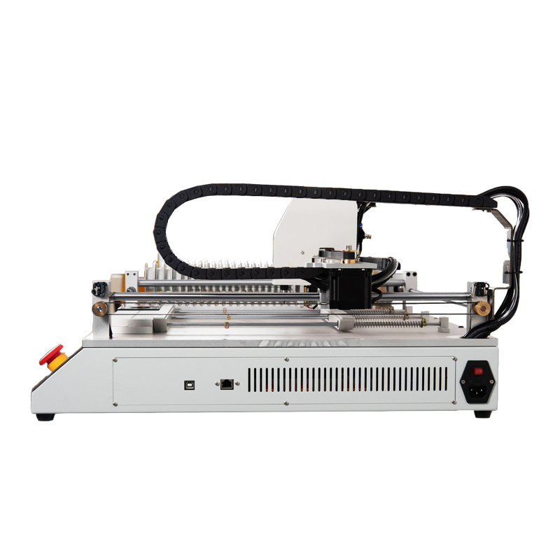 Pick and Place Low Cost SMT802A PCB Assembly Led Manufacturing Machine with 29Feeders