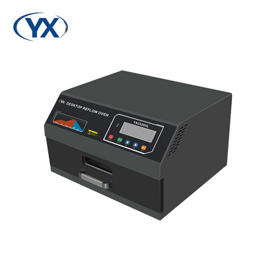 YX2520HL Factory Sale Desktop Reflow Oven 250x200mm Infrared Radiation Heating and Hot Air Circulation Lead Free Reflow Oven