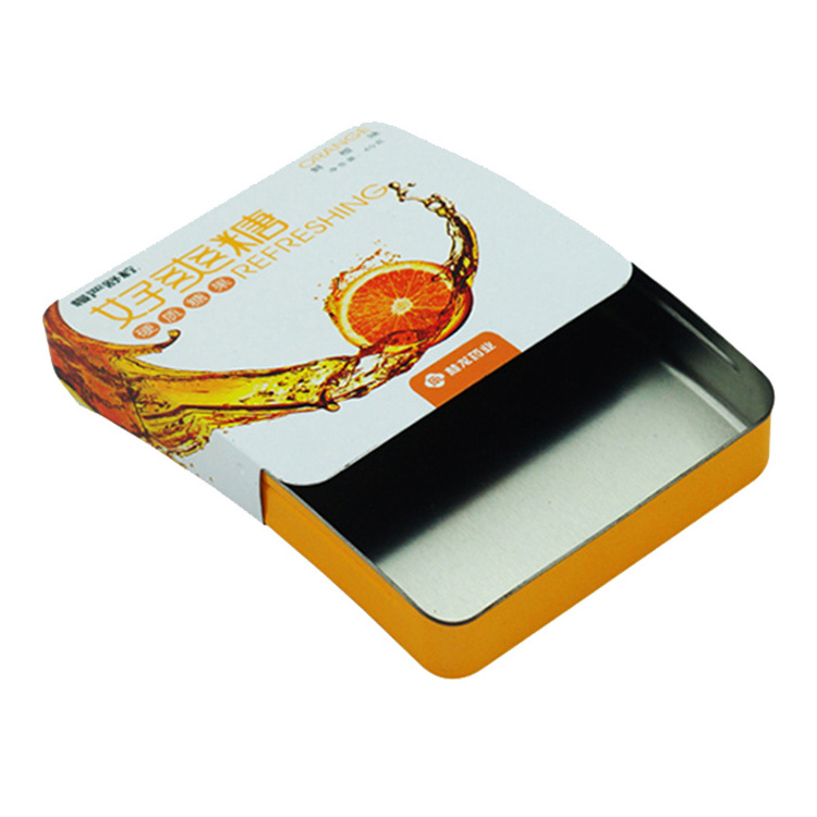 Custom Printing Small Empty Cigarette Case Slide Lid Top Metal Tin Box