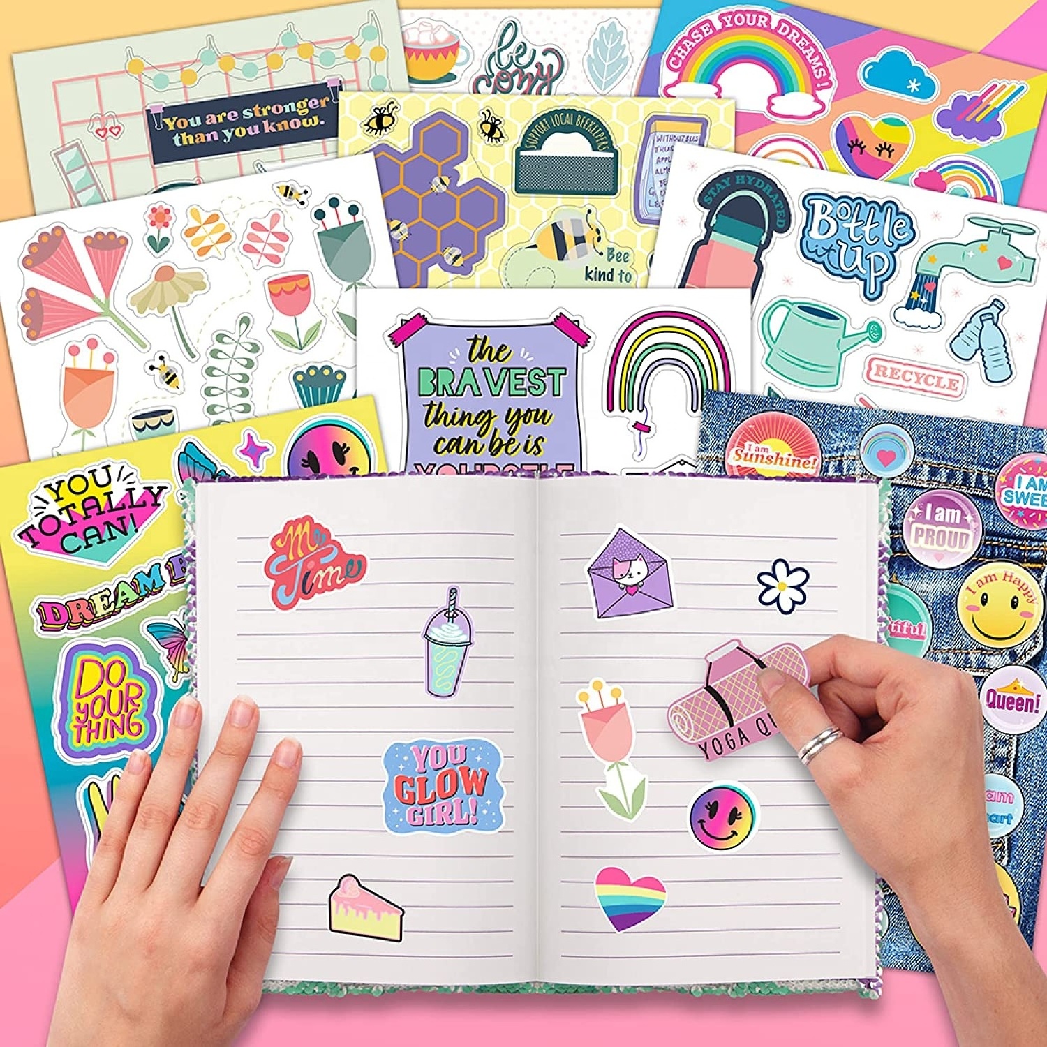 Stickers for Kids  Fun Craft Stickers for Scrapbooks, Planners,  40 Page Sticker Book