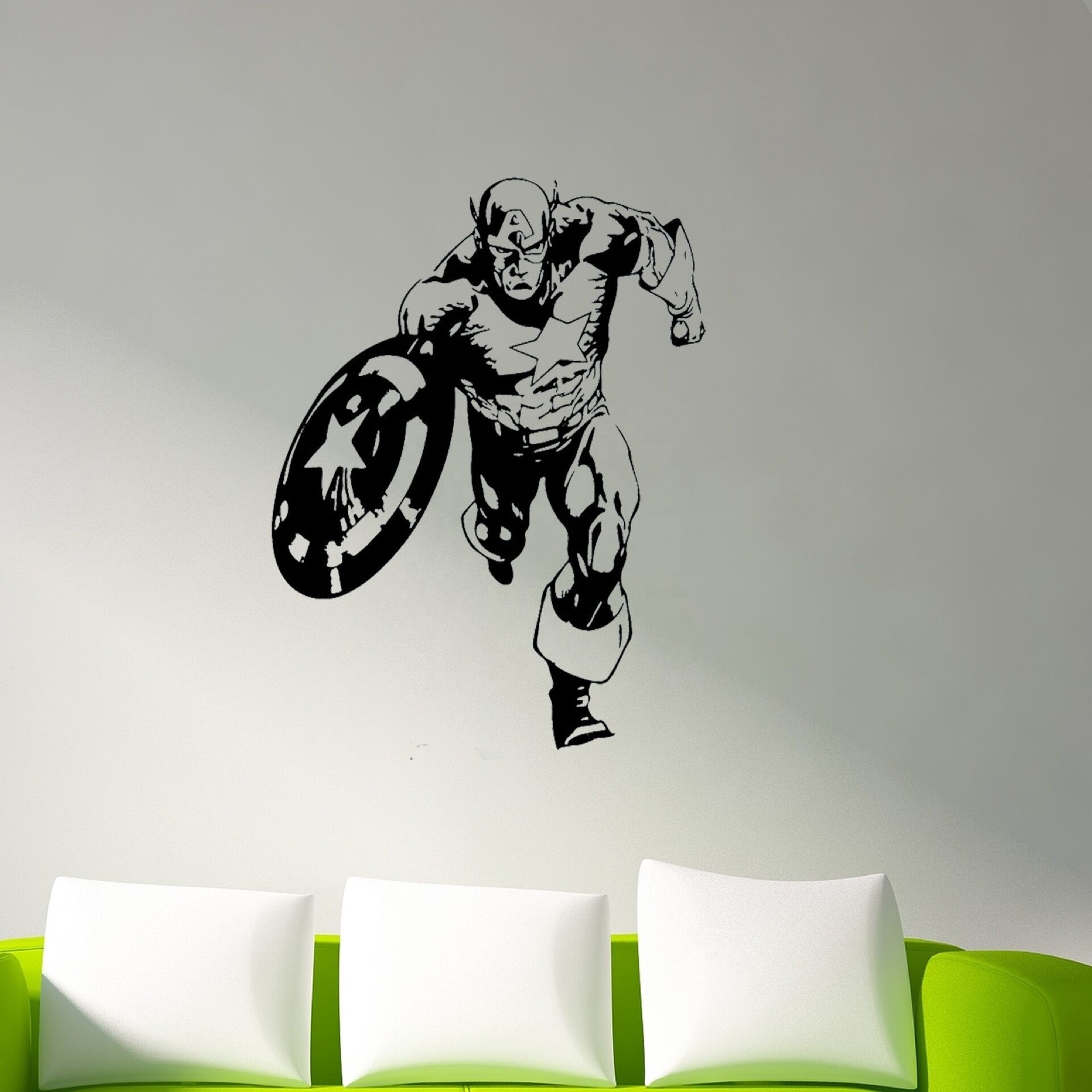 Hot Stickers Living Room and Bedroom Embellished with No Trace Wall Stickers Wallpaper Wall Decal PVC Sticker 1 Color